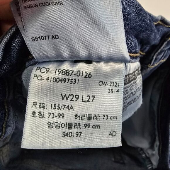 Levi's‎ Boyfriend Jeans 29 Distressed Medium Wash Denim 4484 - Picture 12 of 13